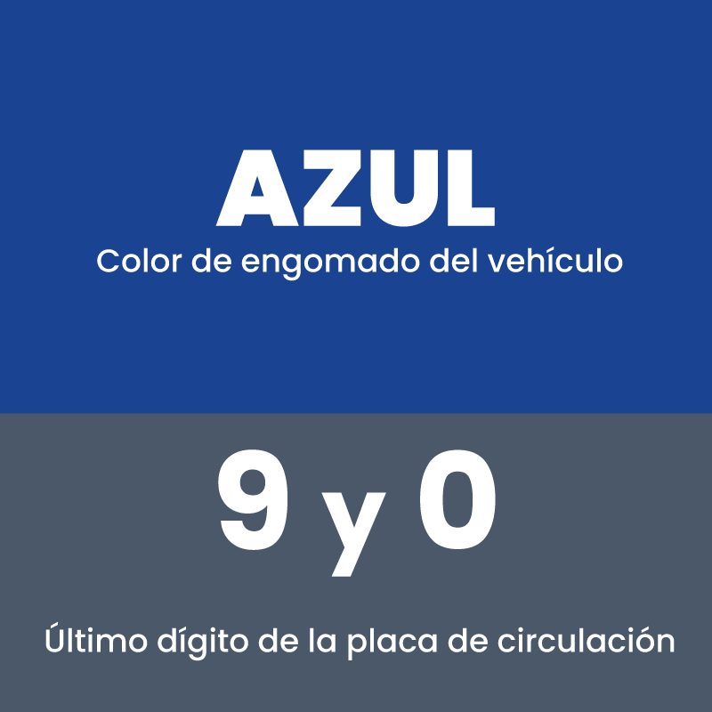 Azul 9 y 0