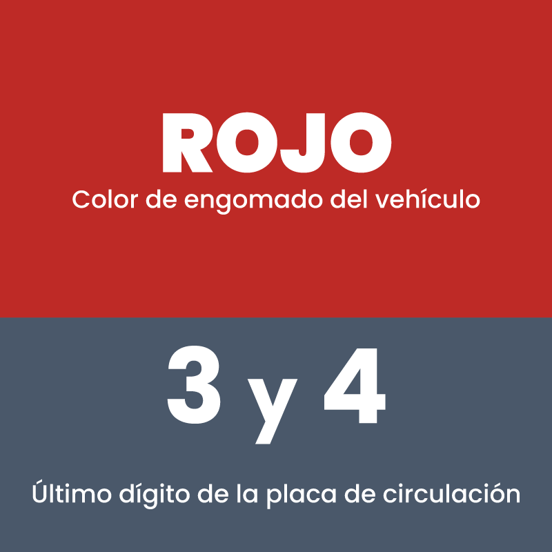 Rojo 3 y 4